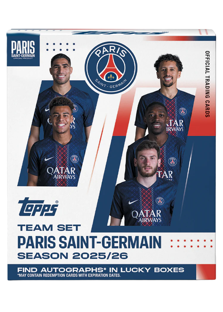 2025-26 TOPPS Paris Saint-Germain Team Set Soccer Cards