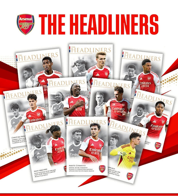 2025-26 FUTERA Arsenal Headliners Release 1