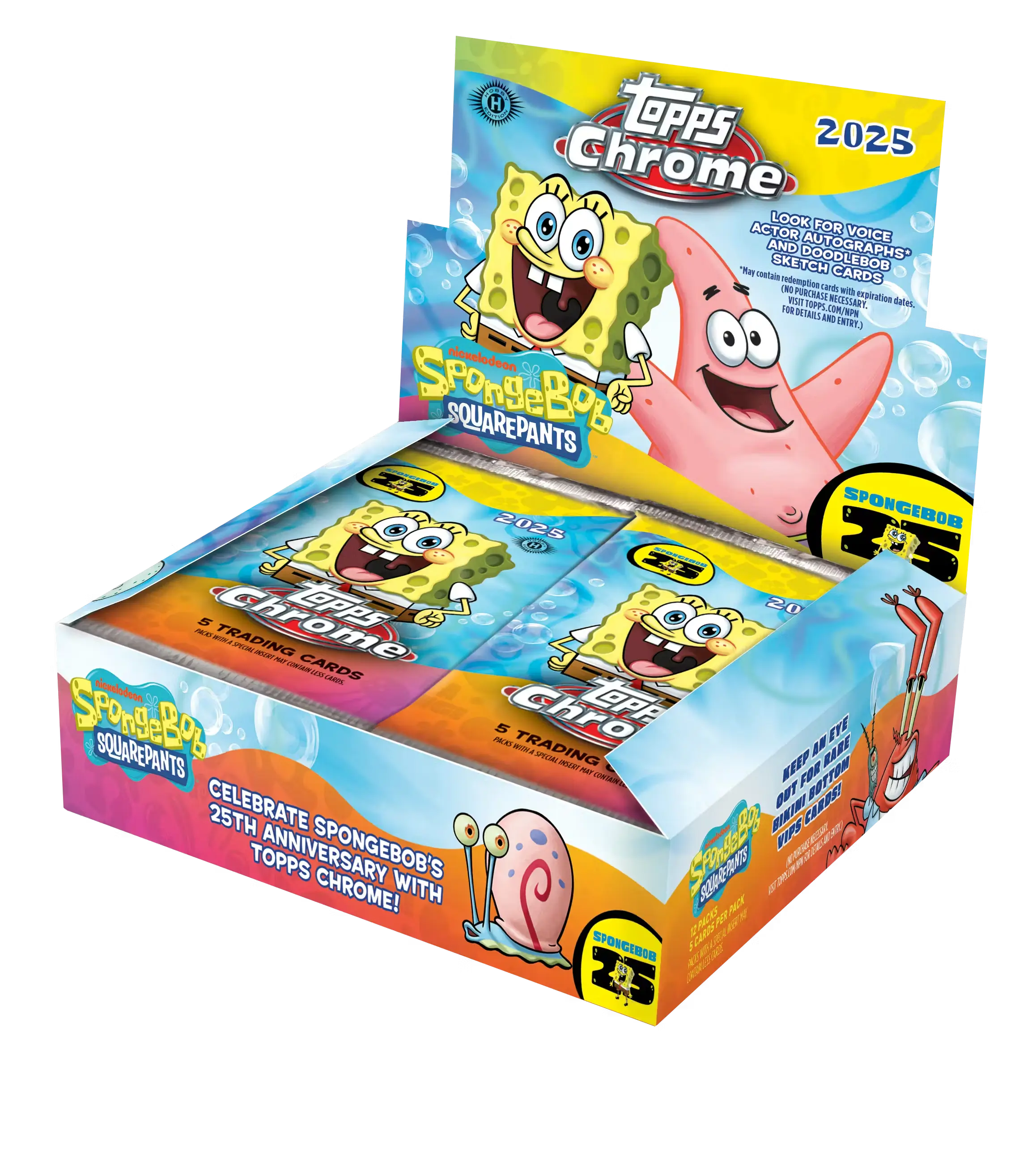 2025 TOPPS Chrome SpongeBob 25th Anniversary