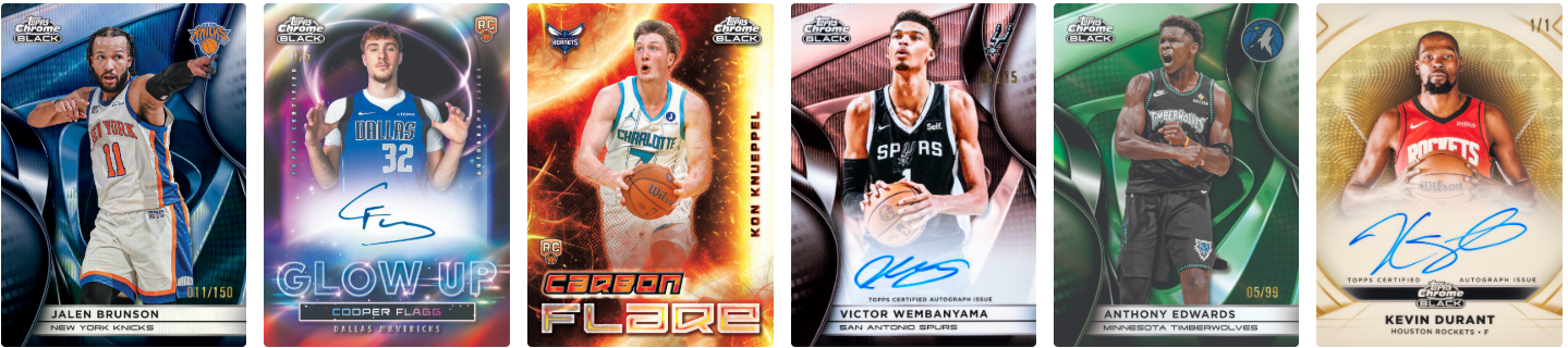 2026 TOPPS Chrome Black Basketball